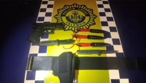 detenido pistola aire comprimido Valencia