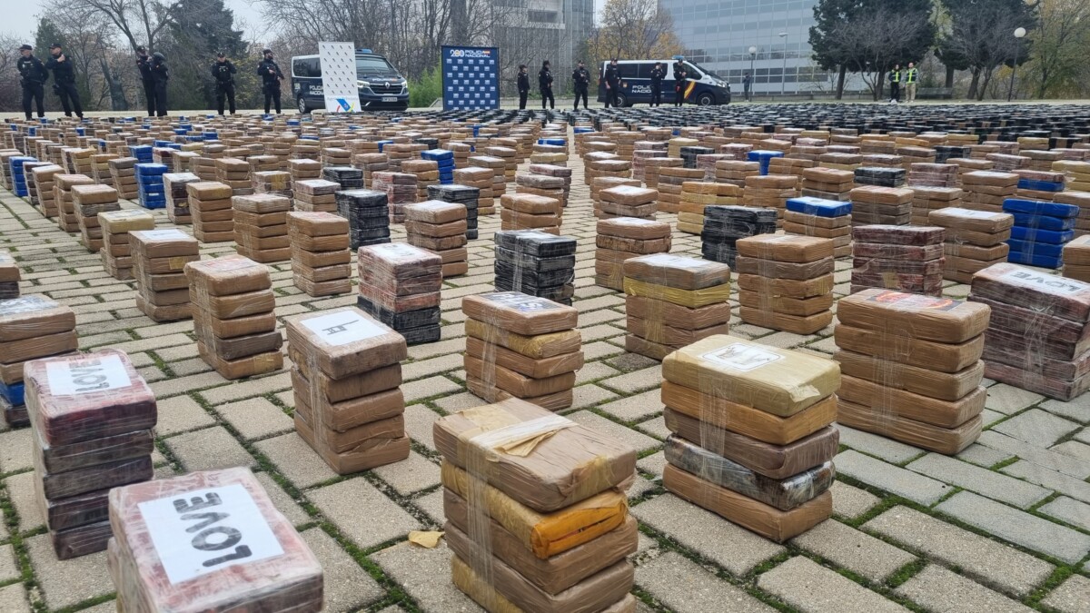 3,4 toneladas de cocaína intervenida en el Puerto de Valencia