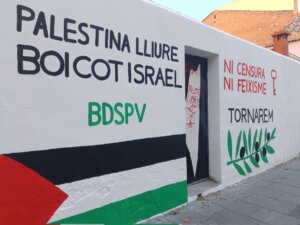 mural Benimaclet a favor de Palestina
