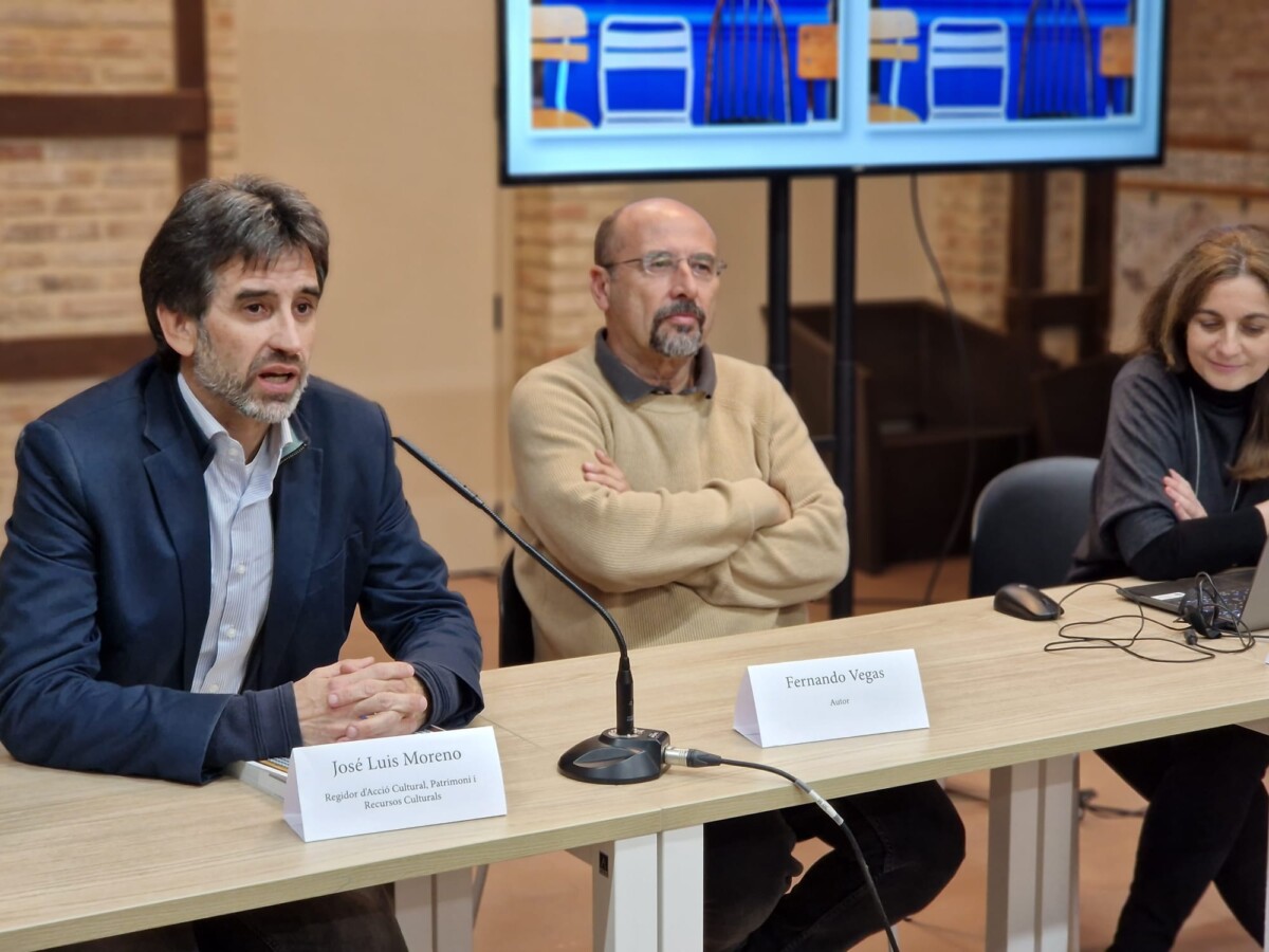 José Luis Moreno durante la presentación del libro 'Rehabilitant el Cabanyal'