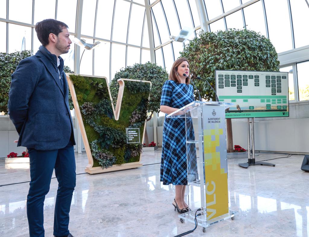 María José Catalá presenta los actos de Valencia Capital Verde Europea en el Palau de la Música
