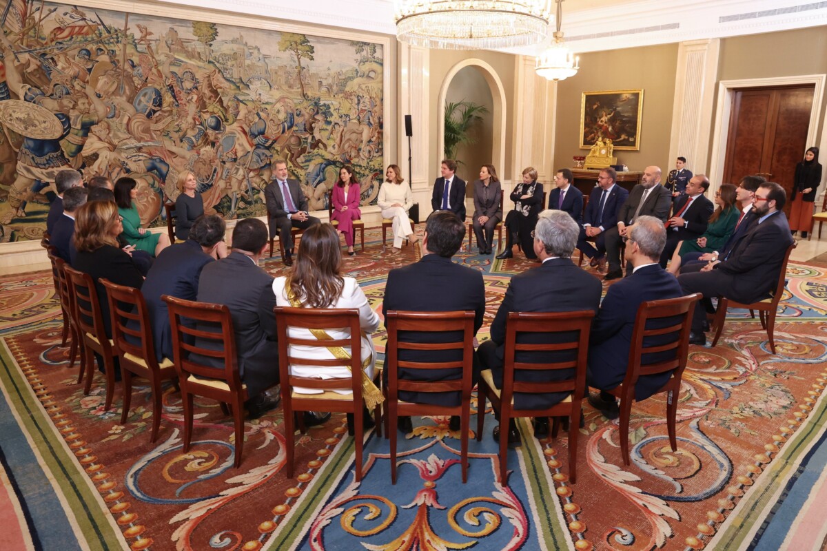El rey Felipe VI, en la audiencia a la Junta e Gobierno de la FEMP