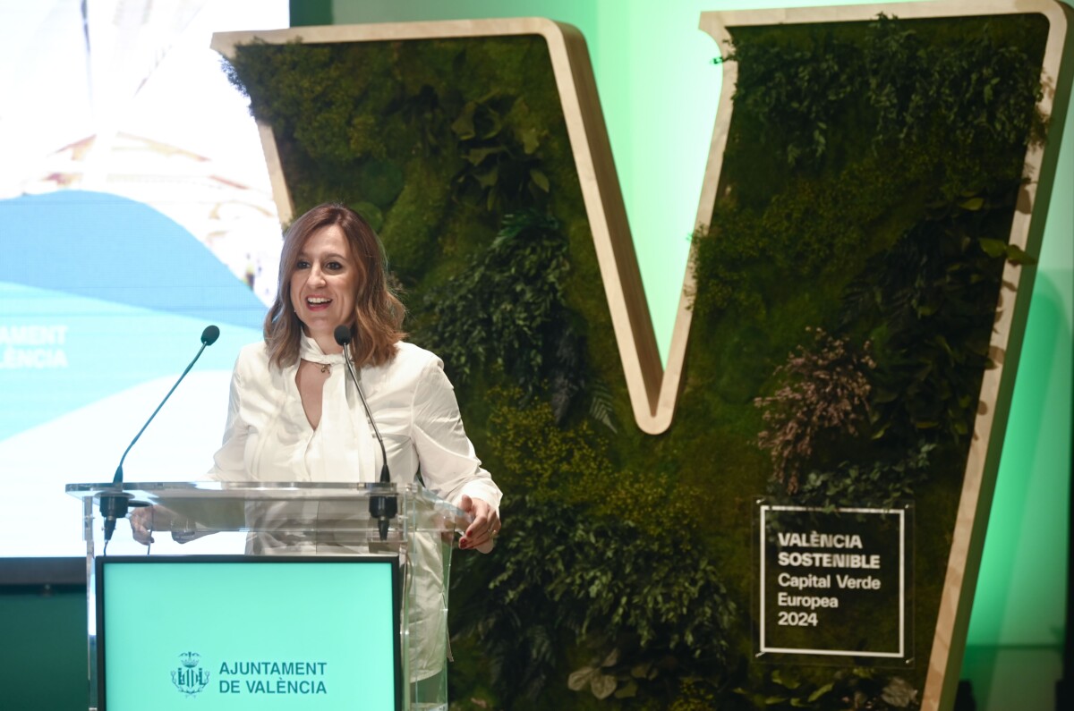 María José Catala en el acto inaugural de Valencia Capital Verde Europea 2024