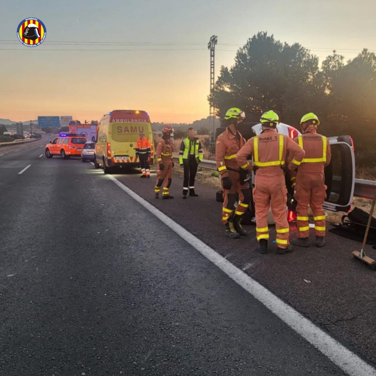 accidente A-7 Godella