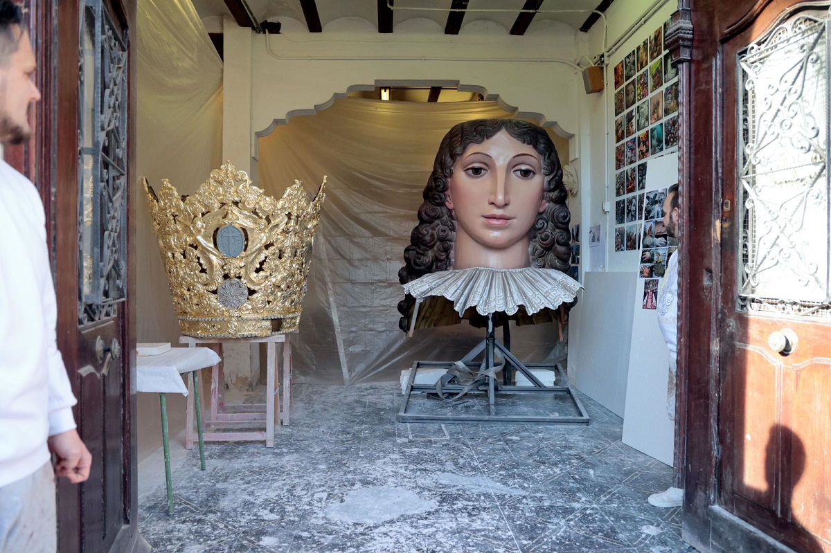 Ceballos y Sanabria rematan los detalles del cadafal paara la Ofrenda 2024