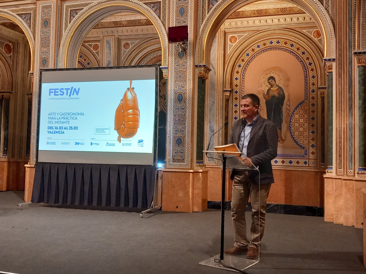 El director de València Turisme durante su intervención