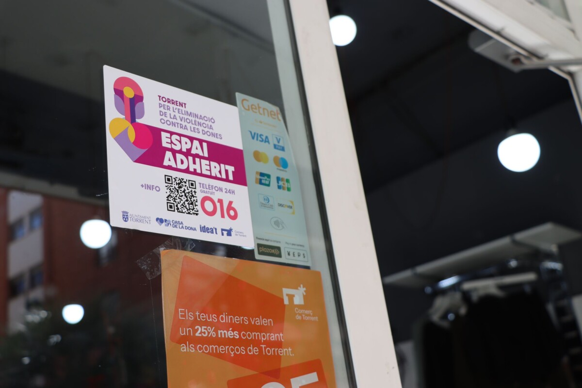 establecimientos de Torrent adheridos a la campaña para la eliminación de la violencia contra las mujeres