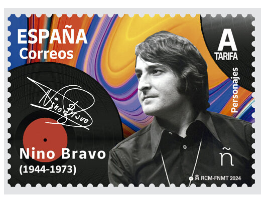 Imagen sello Nino Bravo Correos