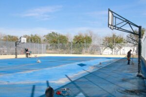 obras pista multiesport playa Puçol