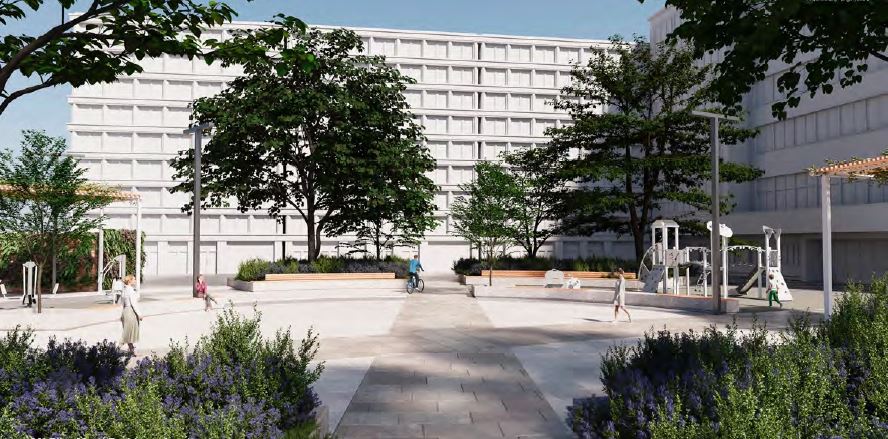 Plaça Roma Nou Moles