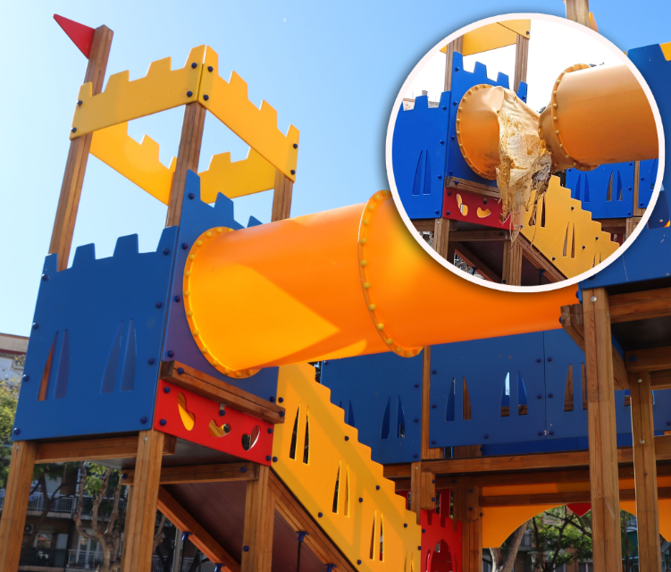 acte vandàlic parc infantil Sant Francesc de Paula Xirivella