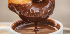 buñuelos con chocolate