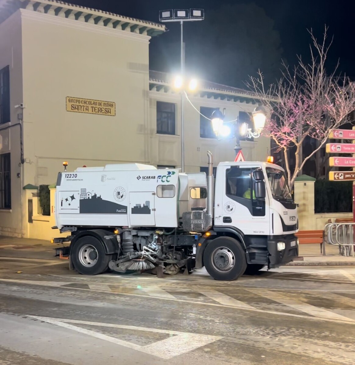 Dispositivo especial de limpieza de Fallas en Paterna