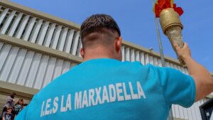 antorcha olímpica miniolimpiadas IES La Marxadella Torrent