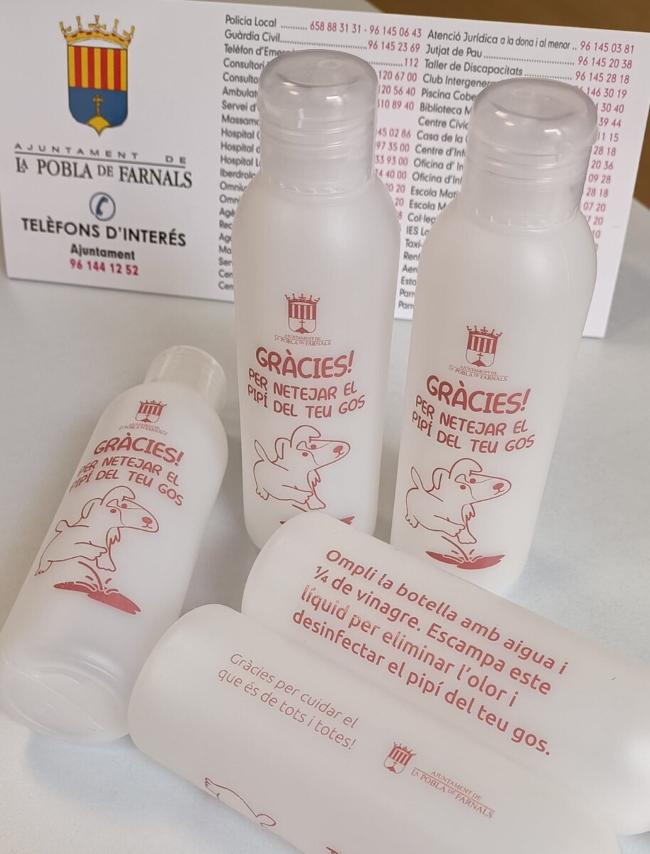 botellas limpieza orina perros La Pobla de Farnals