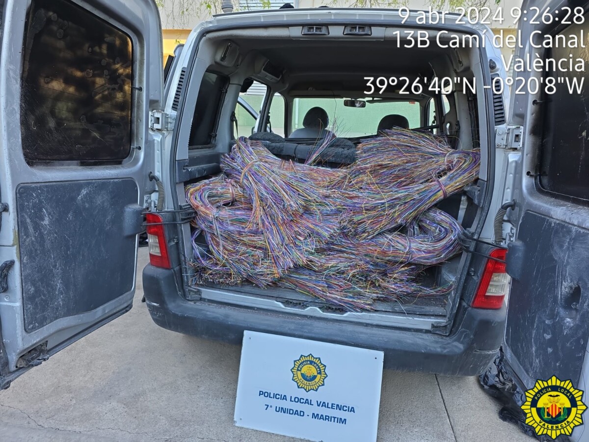 cable robado en una furgoneta