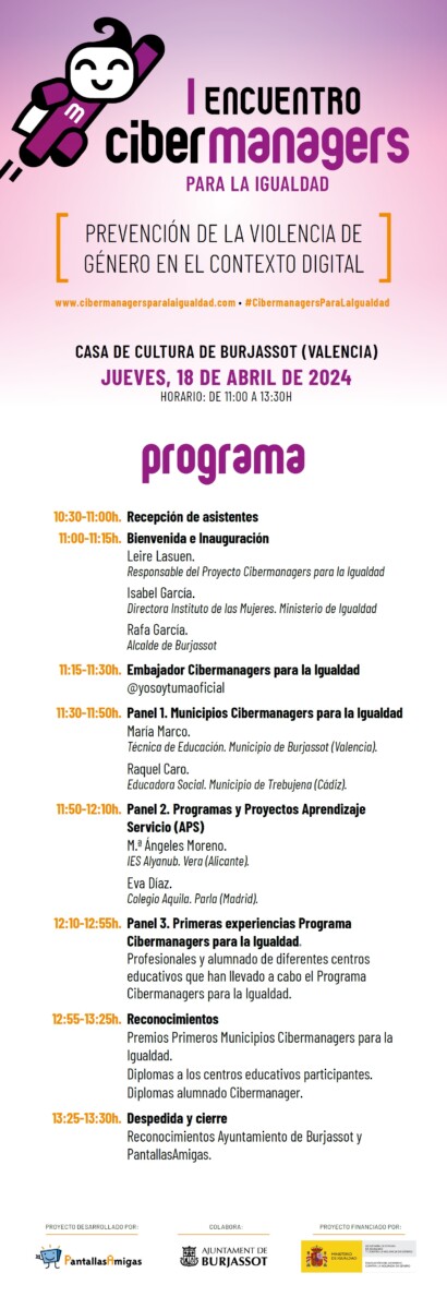 Programa Encuentro Cibermanagers para la Igualdad