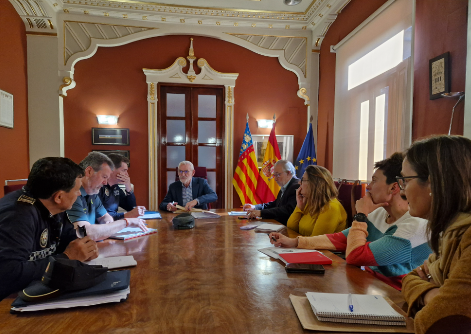 reunión dispositivos de seguridad policía local alboraya