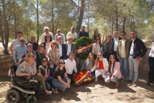 Sagredo, Puig y Bielsa, en el acto de celebración del Día de la República en el Paredón de España