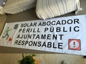 Protesta solar abandonado Rocafort