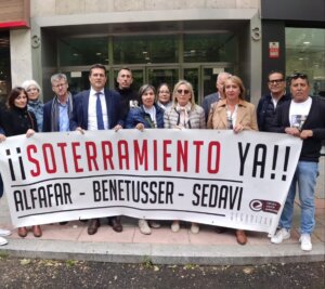 ADIF veta a la Plataforma por el Soterramiento de las Vías en la reunión con los alcaldes de Alfafar, Benetússer y Sedaví