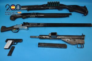 Armas aprehendidas en un registro domiciliario en Torrent
