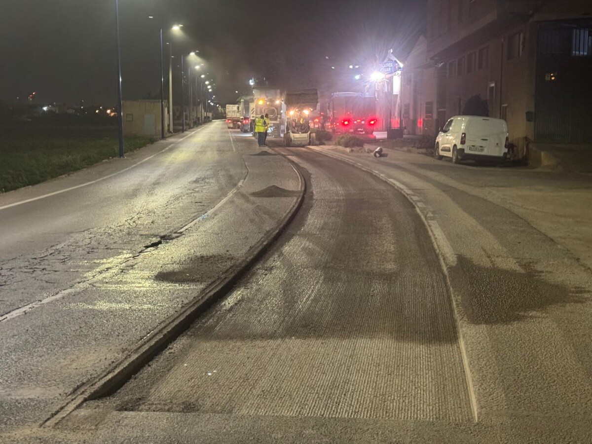 asfaltado obras cami la mar almàssera