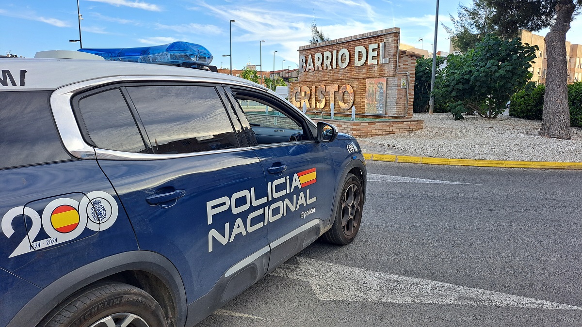 Dispositivo policial en el Barrio del Cristo