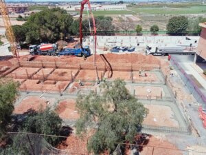 Estat actual de les obres del nou CEIP Mare de Déu del Patrocini de Foios 2