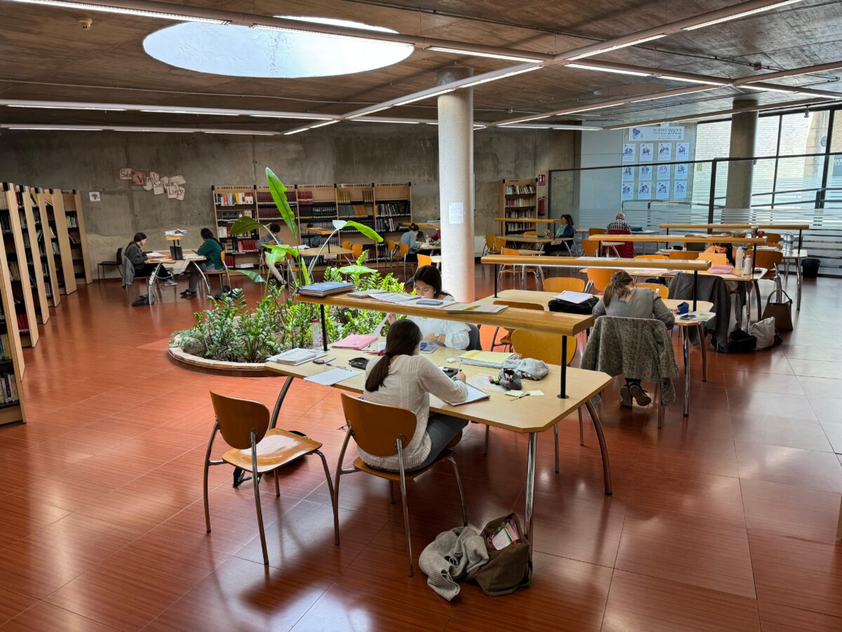 Estudiantes de la Biblioteca la Cova Gran en Paterna