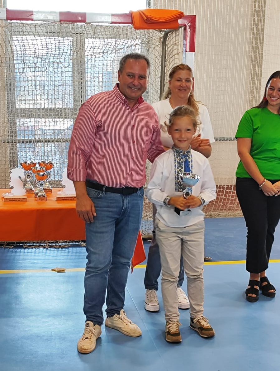 Dmytro Yerko, se proclamó campeón de la tercera eliminatoria en la categoría de menos de ocho años