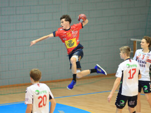Hugo Vila, del Club Balonmano Mislata, con la selección española