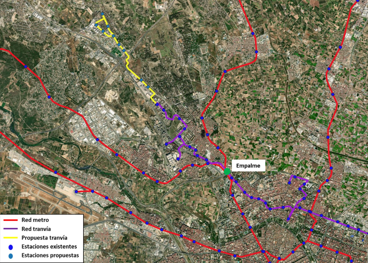 posible ampliación L4 tranvía Parc Tecnològic Mas Camarena Paterna