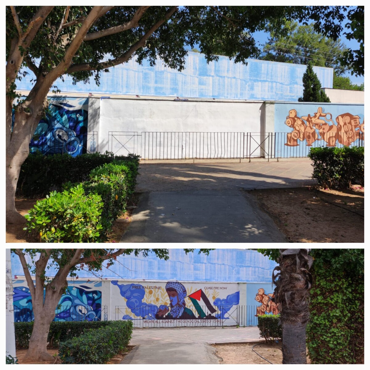 ROCAFORT Mural antes y despues