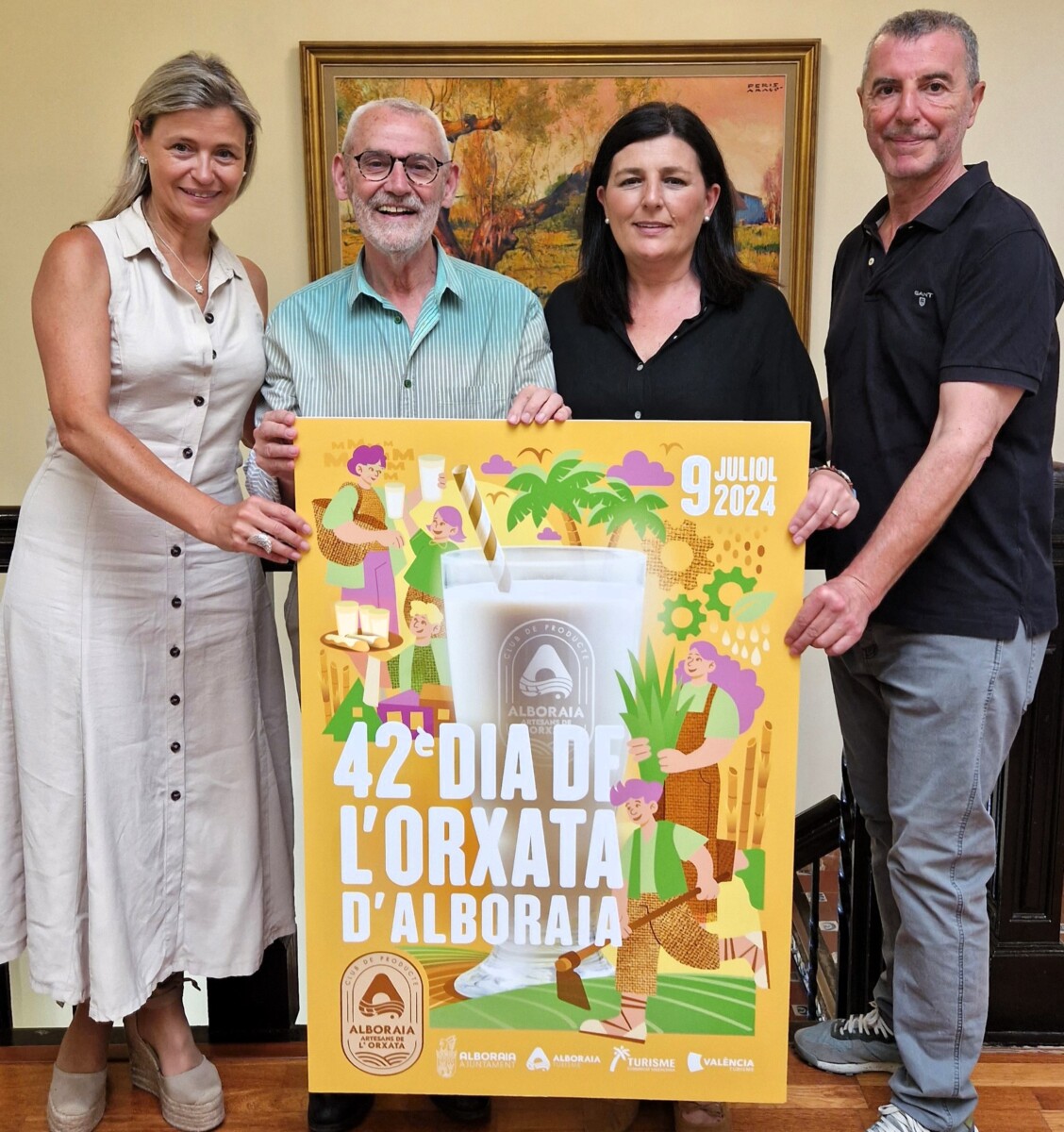 Alcalde de Alboraya, concejala de Turismo, Representantes del gremio de horchateros artesanos