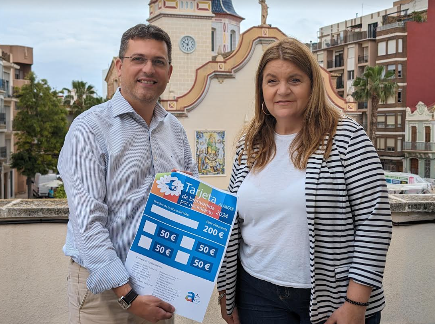 Alfafar tarjeta bienvenida nacimientos