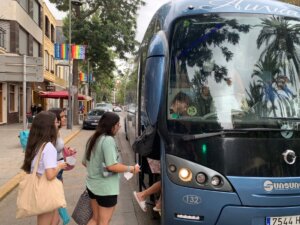 autobús playa Cata-rosa