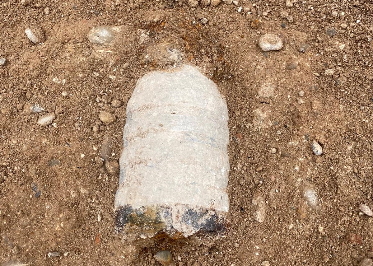 El aartefacto explosivo encontrado en una obra en Ciutat Vella