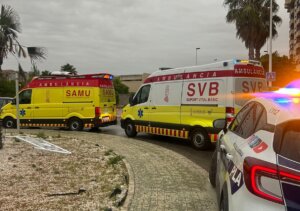 Accidente de moto en Alboraya