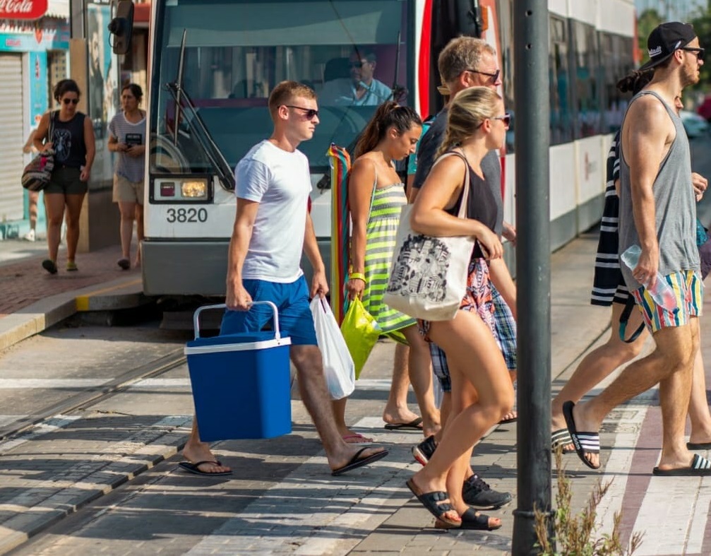 Tranvías de Metrovalencia a las playas de Valencia