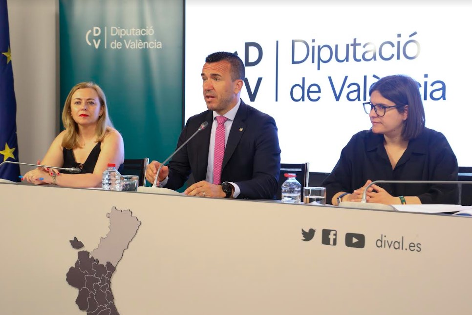 Natàlia Enguix, Vicent Mompó y Laura Sáez Diputació de València