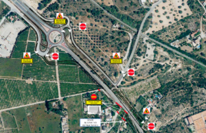 obras manises cortes caminos