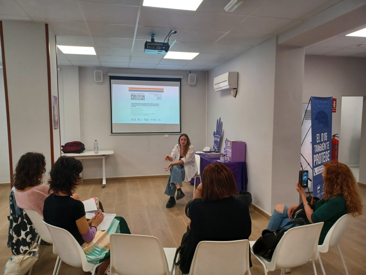 Uno de los talleres de coeducación contra la LGTBIfobia enmarcado en la programación LGTBI´24 de Paterna