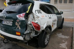 accidente coche Guardia Civil