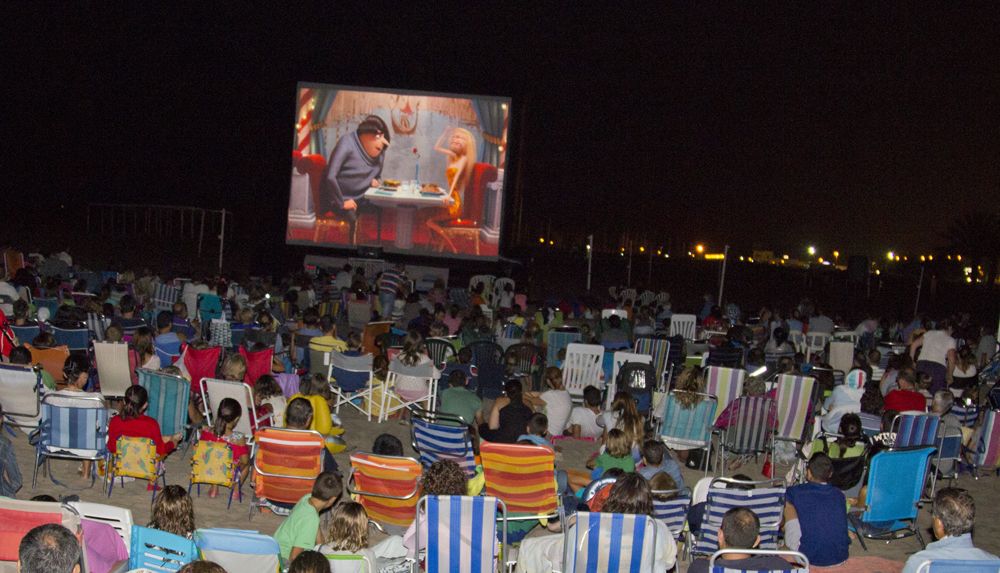Cine en las playas