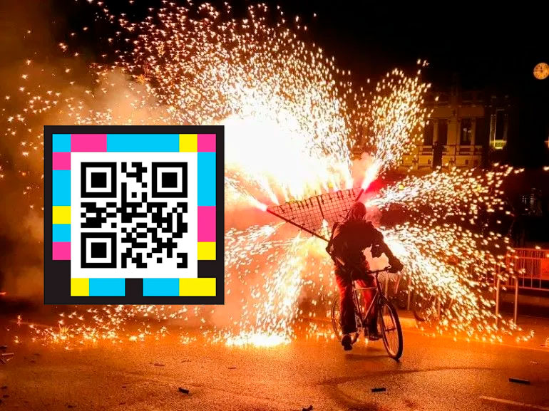 QR inclusivo en la Gran Fira