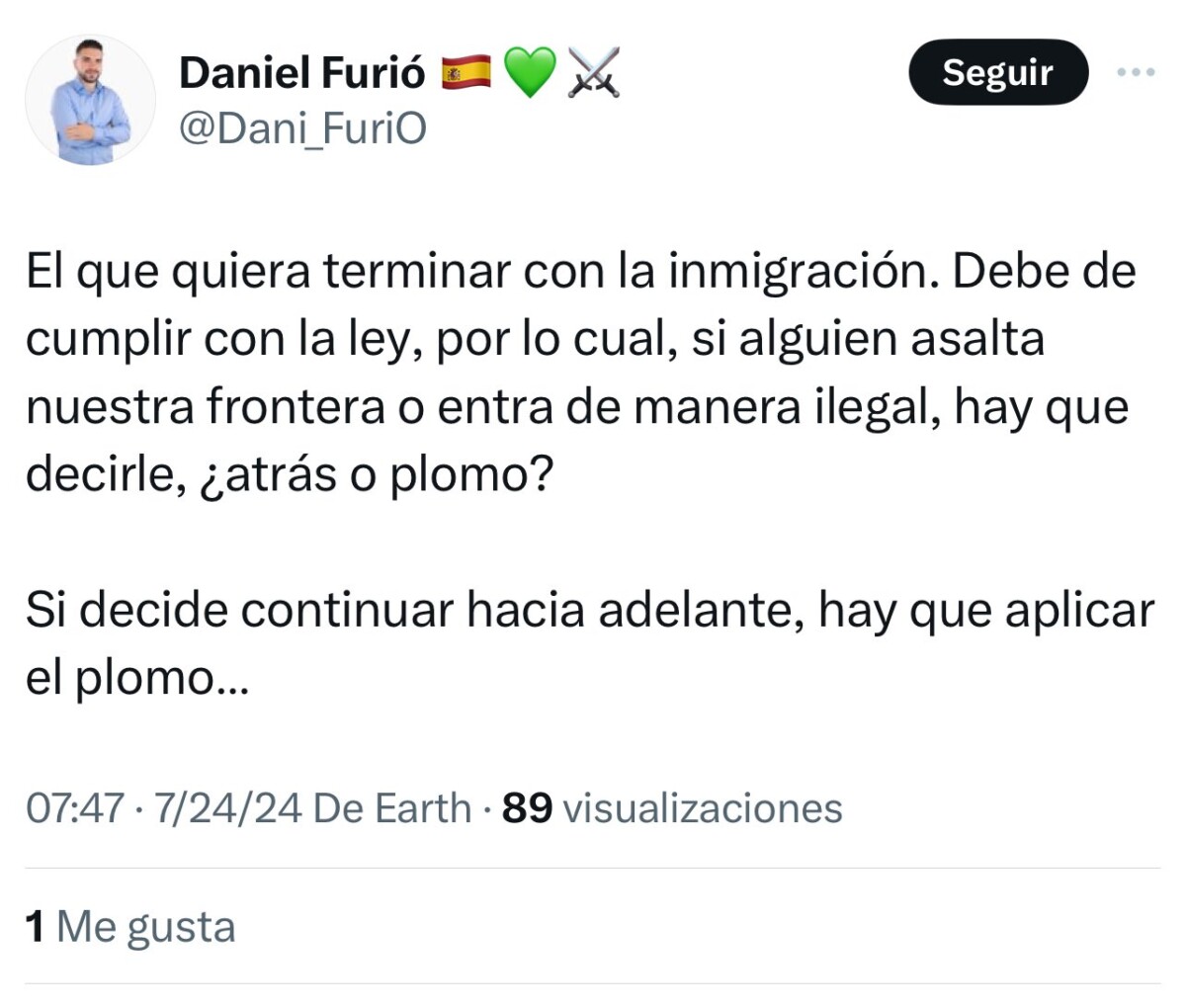 Tweet concejal Paiporta