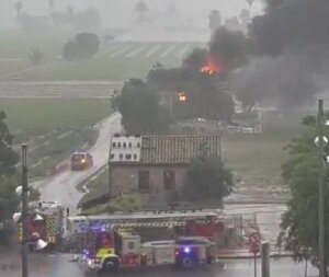 incendio alqueria Partida Calvet de Alboraya