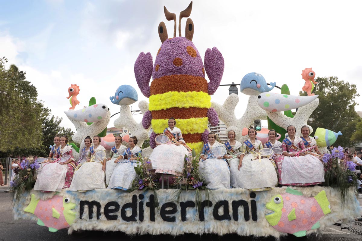 La carroza 'Mediterrani', tercer premio de la categoría Especial A