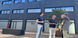 Reunión en la nueva sede del Consorci Provincial de Bombers en Beniparrell